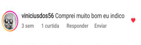 Depoimento de aluno